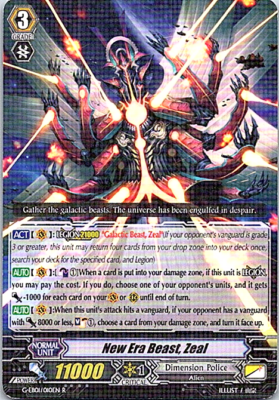 New Era Beast, Zeal G-EB01/010EN R Cardfight! Vanguard Near