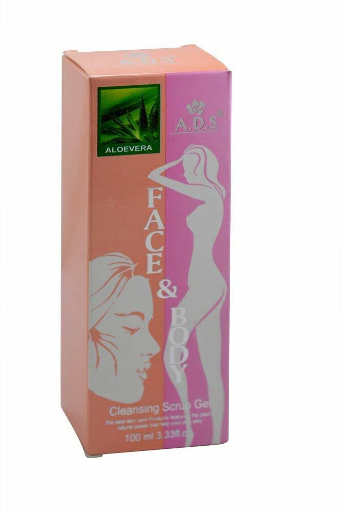 ADS Face & Body Cleansing Gel Scrub, Aloe Vera , 100 ml eBay