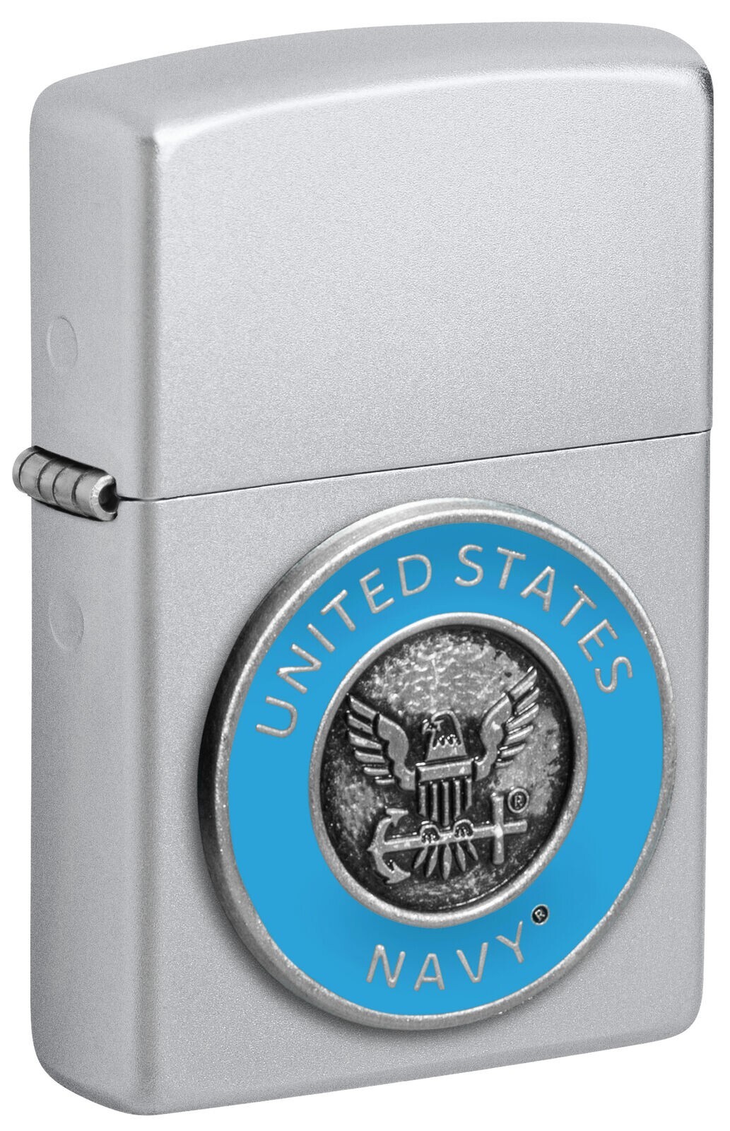 Zippo United States Navy&reg; Emblem Satin Chrome 48975