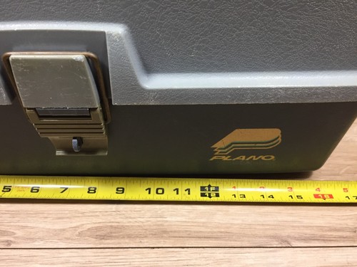 Vintage Plano 6800 3 Tray Tackle Box fishing bait lure box - 第 2/3 張圖片