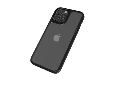 OuterFactor Element Clear Case, iPhone 14 Pro Max, Black, Model # 10-0231000