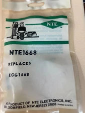 NTE Electronics NTE1668 INTEGRATED CIRCUIT TV SOUND IF/DETECTOR 8-LEAD SIP VCC=1