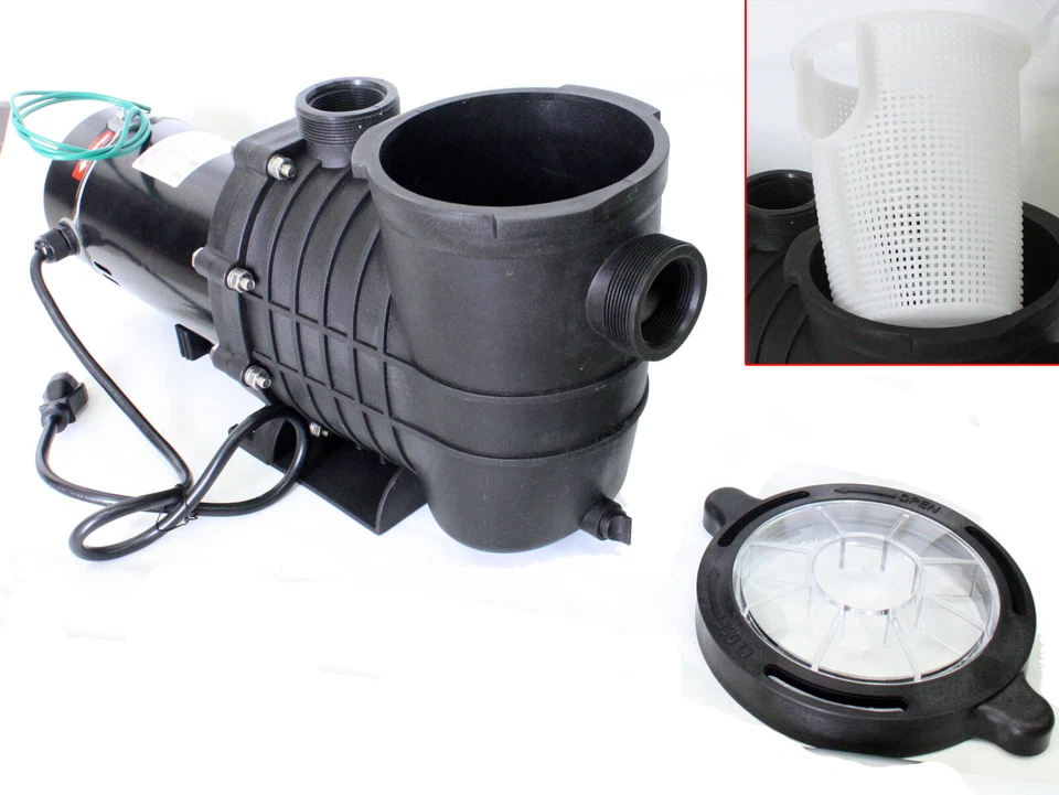 Dual Voltage 110/240V 4700 GPH Circulation Swimming Pool Pump 1100 Watt 1.5Hp - Image 3 of 4