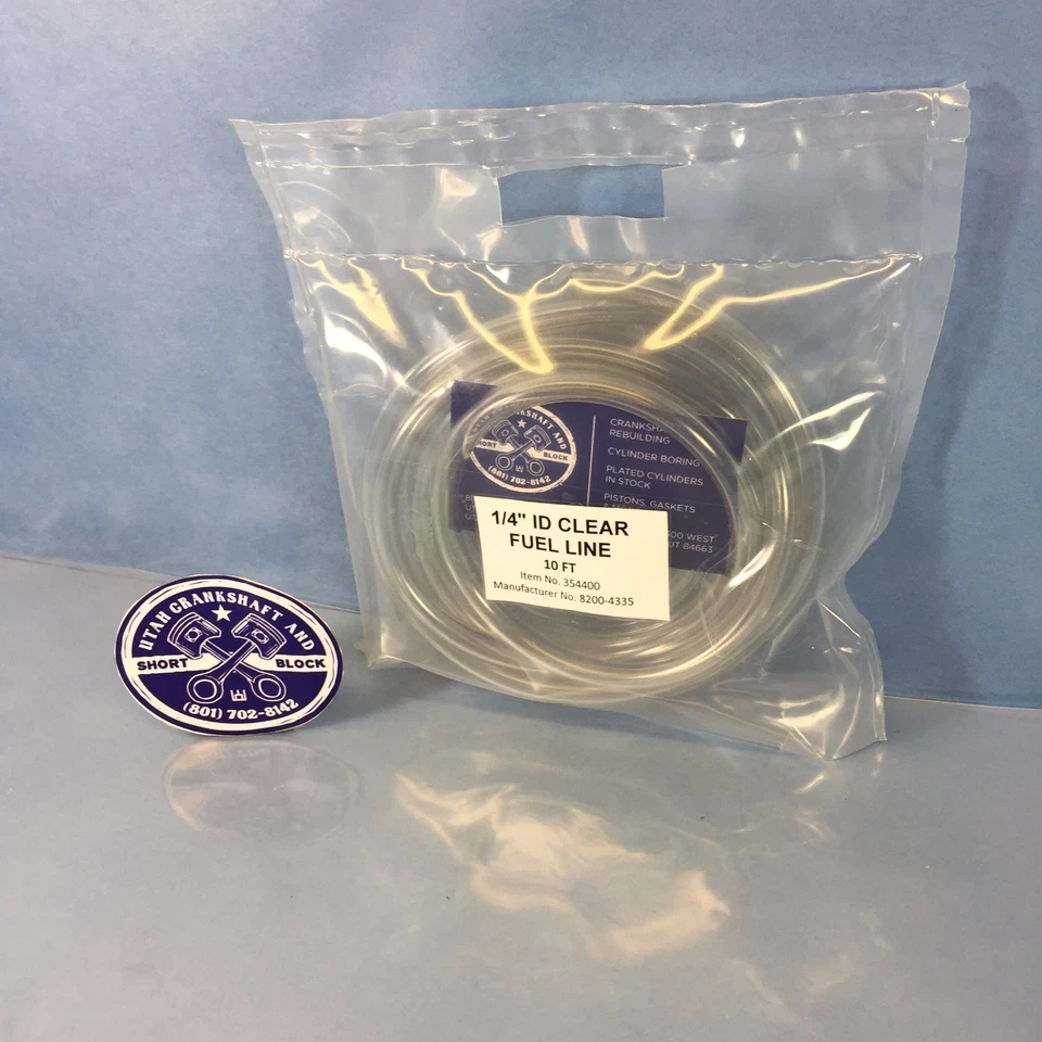 NUEVO ID LÍNEA DE COMBUSTIBLE TRANSPARENTE 1/4" PRECORTADO A 10 FT KAWASAKI HONDA SUZUKI KTM Foto 4 de 4