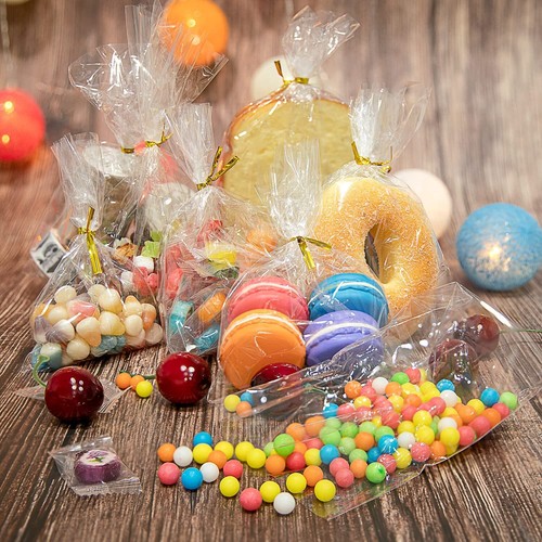Clear Cellophane Bags for Cards Sweets Cookies Kids Party Treats Gifts Food Safe - Picture 12 of 24