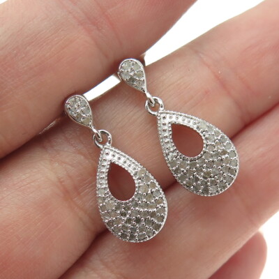 【関税込み】Stairway Earrings in Diamonds/Silver e5041cz_a1.png