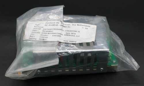 One Contiweb GC.S149510-00003 Voltage/Frequency Convertor Board ASSY GOSS NEW - Picture 2 of 7