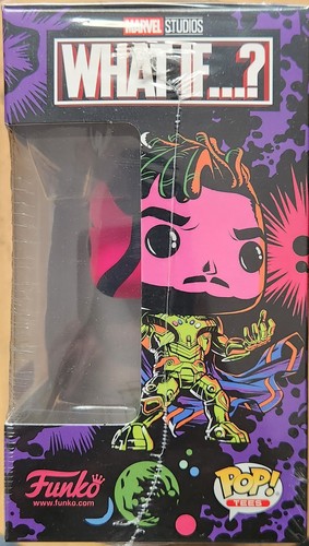 Funko POP! Camisetas: Marvel What If? INFINITY KILLMONGER (BlackLight) #989 2XL Excl. - Imagen 2 de 6
