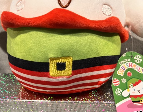 Hello Kitty and Friends Squishmallows 8” Plush Christmas Holiday Cinnamoroll Elf - Picture 3 of 10