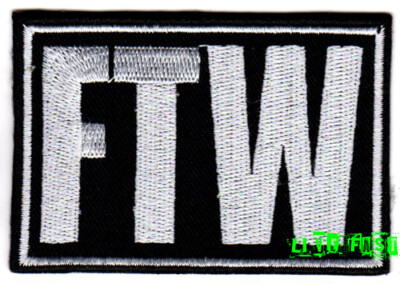  FOREVER TWO WHEELS FCK THE WORLD FTW PATCH outlaw biker chopper motorcycle