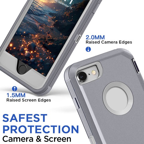 For Apple iPhone 6 6S 7 8 Plus SE 2nd/3rd SE 2020 Case Shockproof Hybrid Cover - Picture 20 of 45