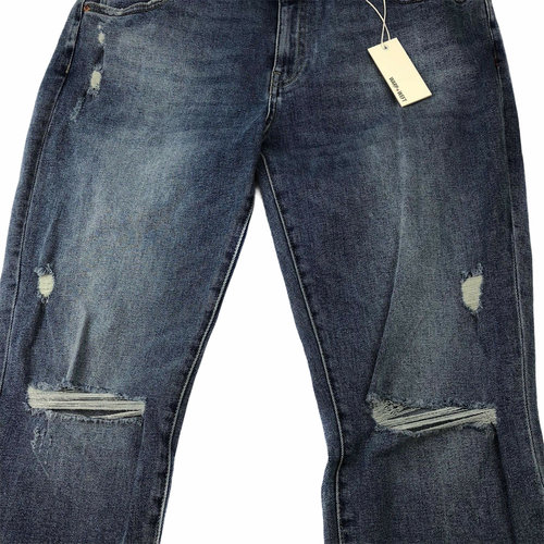 Pantalones de mezclilla Warp + Weft Los Angelas LAX para mujer talla 31 ajustados al tobillo desgastados recortados rasgados - Imagen 3 de 9