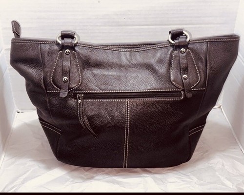 Vintage Barney’s New York Genuine Leather Brown Slouchy Hand Shoulder Bag Purse - Picture 5 of 13