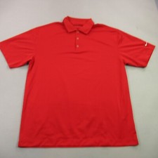 Nike Shirt Mens XL Golf Polo Standard fit-Dry Short Sleeve Red