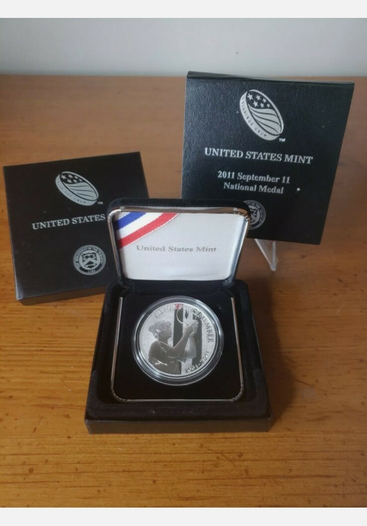 2011-W US September 11 National Medal Commemorative .999 Silver Proof ...