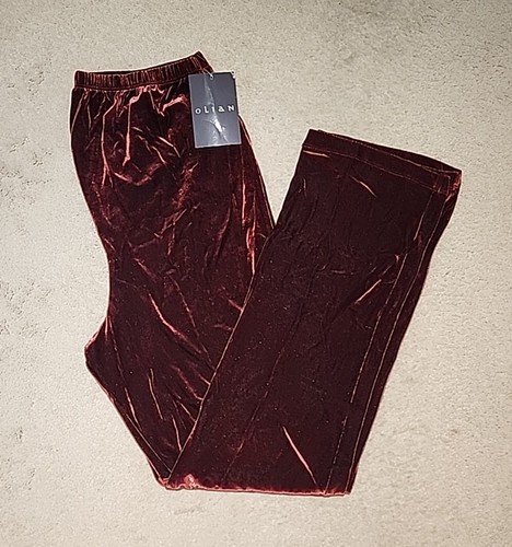 OLIAN MATERNITY Burgundy Velour Tunic & Pants Set Size S/M New - Picture 4 of 5