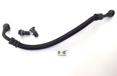 KAWASAKI ZX6R ZX-6R OIL PIPE ENGINE OIL HOSE AND BOLTS AS SHOWN