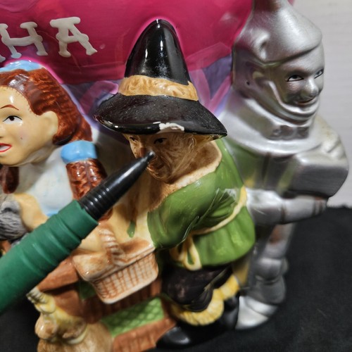 Wizard Of Oz 1999 Cookie Jar State Fair Hot Air Balloon Warner Bros Read Please - Picture 9 of 24