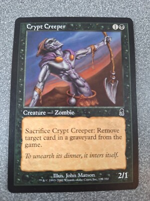MTG 2 Card Lot e66 BLACK Afflict and Crypt Creeper 