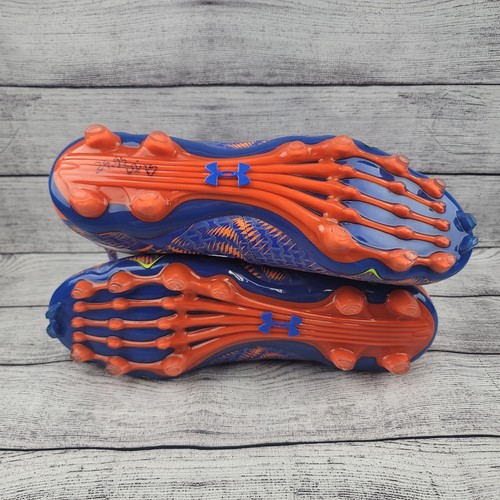 Botines de fútbol para hombre Under Armour UA Highlight MC raros azules 1258400-401 talla 12 - Imagen 7 de 7