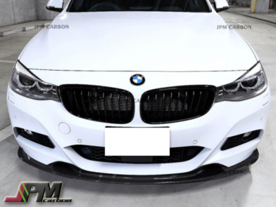 3D Style Carbon Fiber Front Bumper Lip For 13-17 BMW F34 330i 335i Gran Turismo