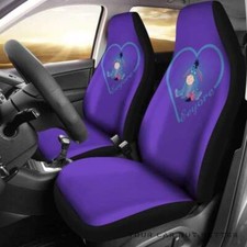 Cute Eeyore Donkey In Heart Shape Winnie The Pooh Fans Car Seat Covers