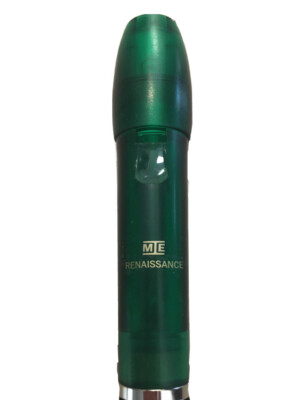 Mie Renaissance Soprano Recorder Baroque Fingering  Green Made In Korea Preowned