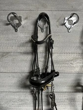Used Dy'on Dressage Double Bridle, Full Size
