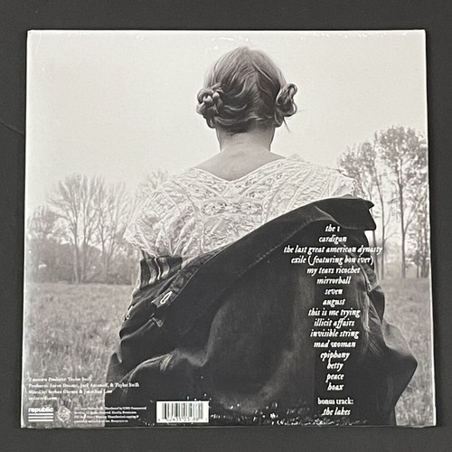 Taylor Swift Folklore 2LP Vinyl Limited Beige 12" Record - Picture 2 of 2