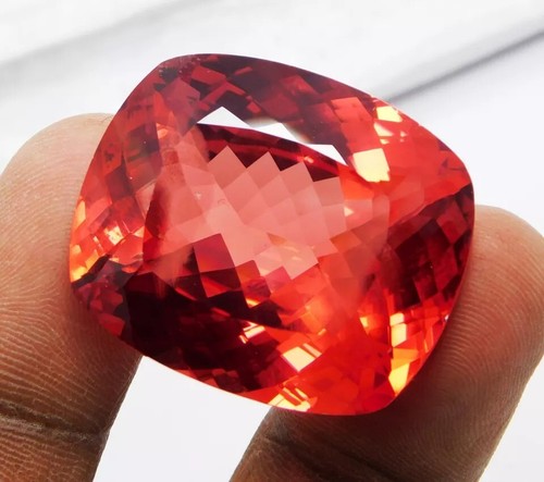 111.70 Ct Natural Rose Pink Brazilian Morganite CUSHION Cut Certified Loose Gems