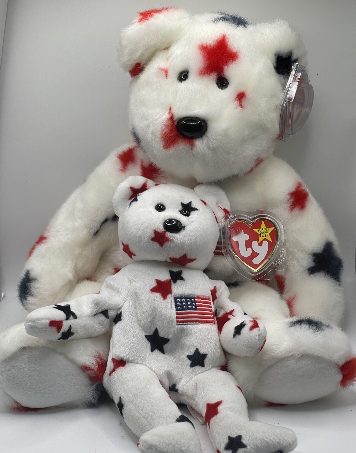 TY Beanie plush buddy Bears Ty Glory with Beanie Tags Retired Rare