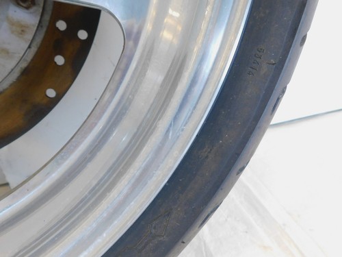 1995 & 1996 Buell M2 Thunderbolt Marchesini Silver Front Wheel Rim & Tire - Picture 8 of 24