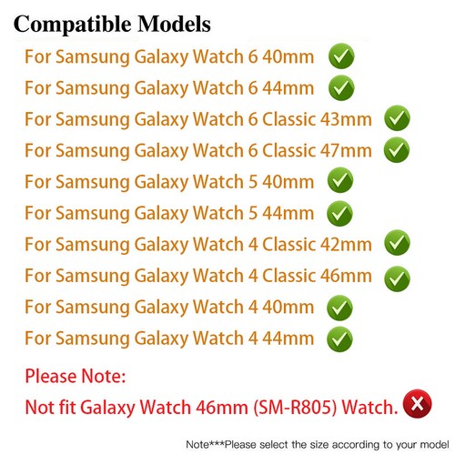 For Samsung Galaxy Watch 6 5 Pro 40/44mm Case+Strap Magnetic Metal Bracelet Band - Picture 3 of 23