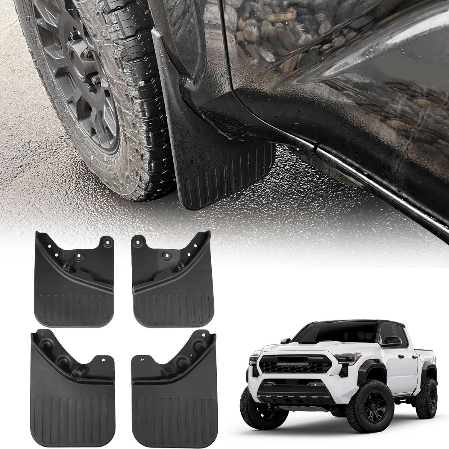 Truck Mud Flap For Toyota Tacoma 2024 2025 2026 SR SR5 TRD Sport Limited Mudflap