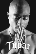 2Pac Tupac Praying Hands Poster 90s Hip Hop Rapper Album Music Poster 12x18