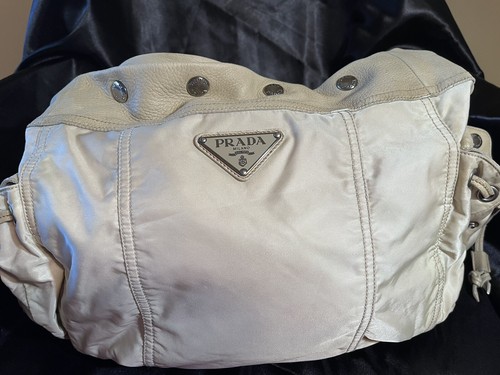 PRADA Creme Colored Tote Pre-Owned