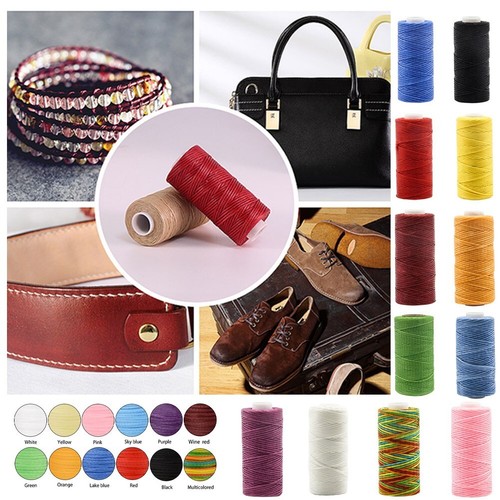 Leather Cord for Hand Stitching Flat Waxed Thread Different Color Choices