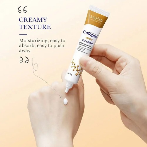 SADOER Collagen Eye Cream 20g – Anti-Aging, Wrinkle Care, Hydrating & Firming - Afbeelding 3 van 4