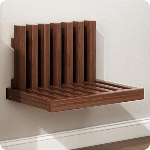 Versatile Folding Wood Stool - Ideal for Bathrooms & Entryways, 220 lbs Capacity - Picture 3 of 9