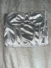 satin corset top vintage