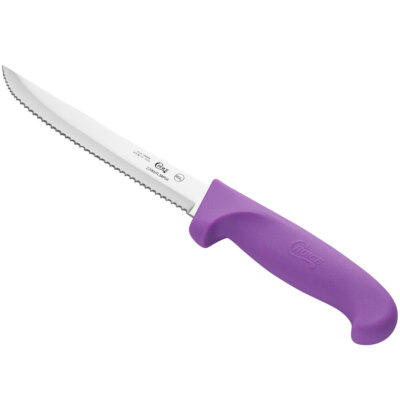 Choice 6'' Serrated Edge Utility Knife with Purple Handle