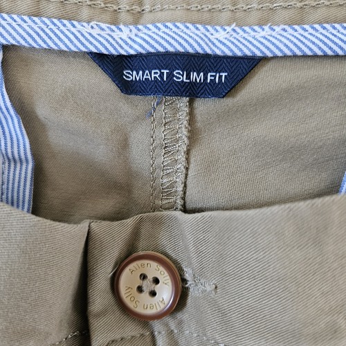 Allen Solly Smart Slim Fit Herren 36 Khaki Hose Stretch - Bild 3 von 7