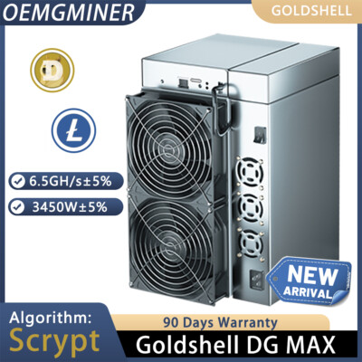 New Goldshell DG MAX Miner 6.5GH 3400W LTC&Doge Miner Ships at the end of Nov