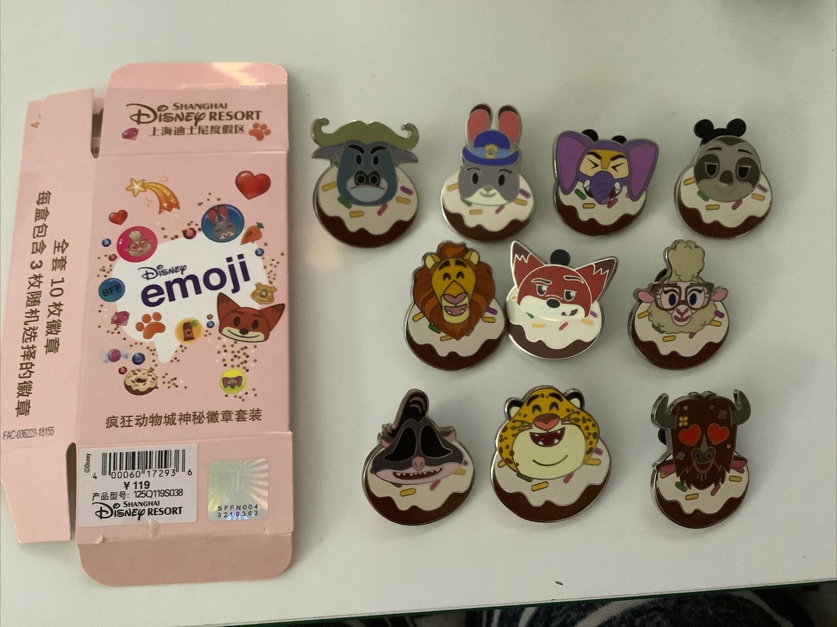 Shanghai Disneyland Zootopia Donut Mystery Box Pin Judy Nick
