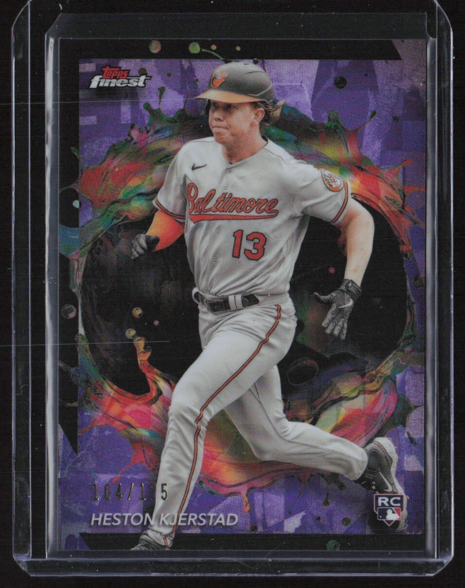 2024 TOPPS FINEST HESTON KJERSTAD Rookie /125 #248 RARE PURPLE