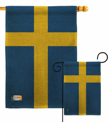 Sweden Burlap Garden Flag Nationality Decorative Small Gift Yard House Banner