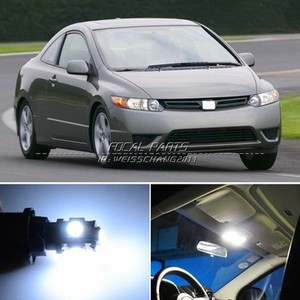 8 x Premium White LED Lights Interior Package Kit for Honda Civic 2006-2012