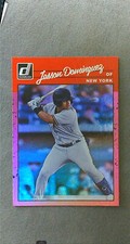 2023 Donruss Retro Variation Pink Holo #253 Jasson Dominguez Yankees