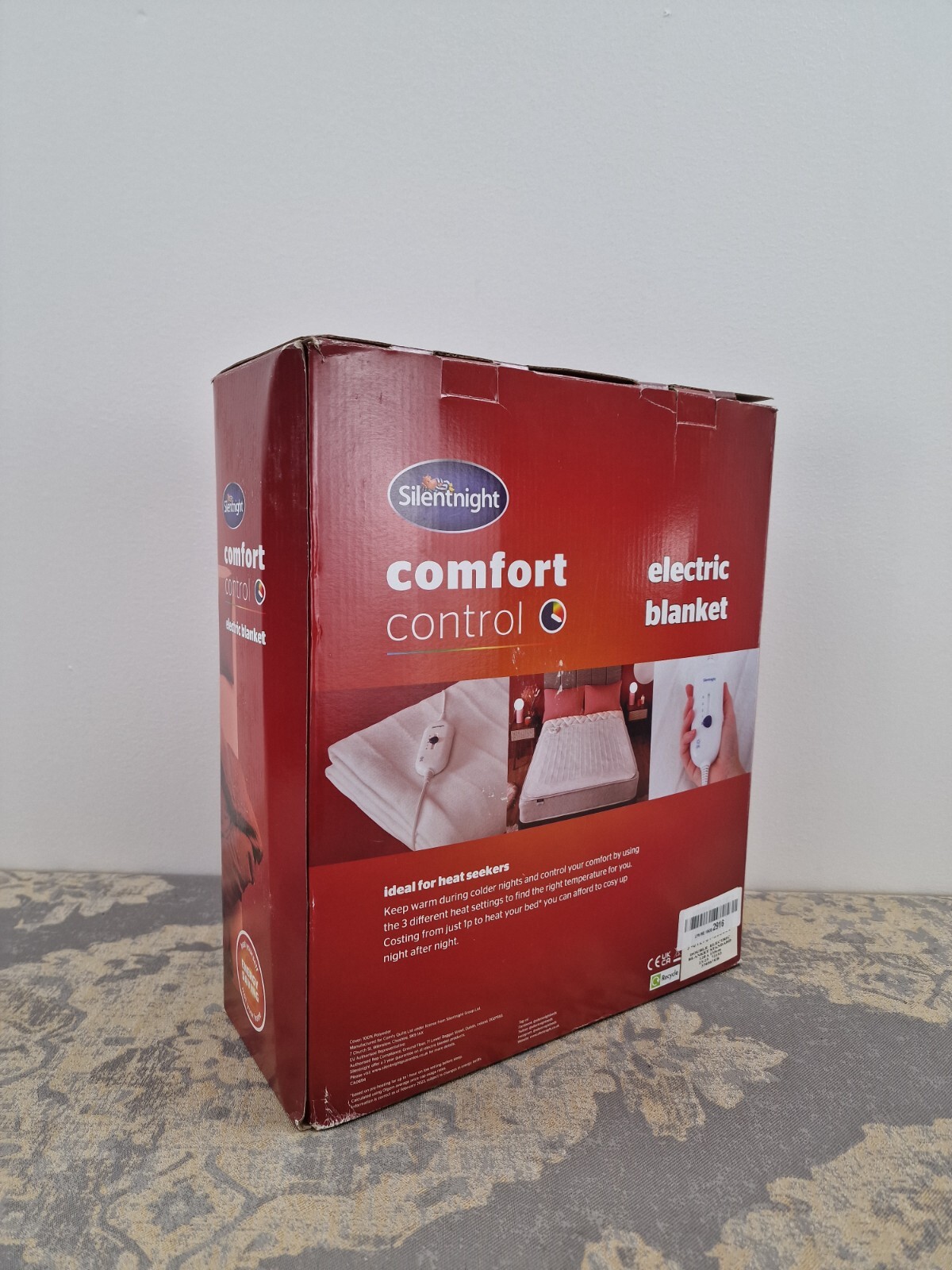 Silentnight Comfort Control Electric Blanket Double 135x120cm A16