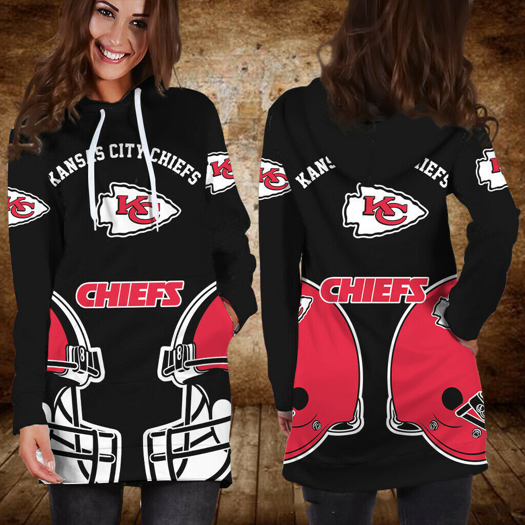 Kansas City Chiefs Hoodie Dress Women 